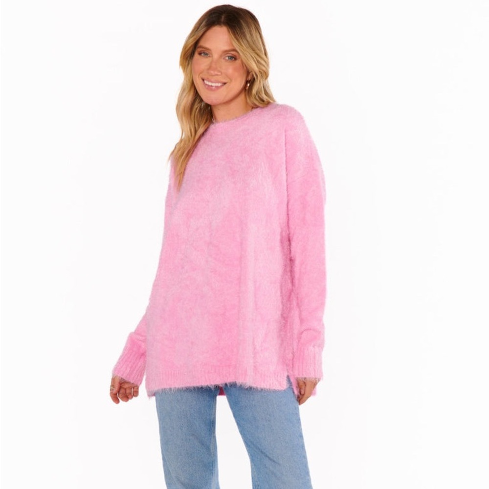 Show Me Your Mumu | Bonfire Sweater in Pink
Fuzzy Knit | Size Small